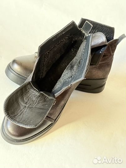 Ботинки женские утеплённые размер 38