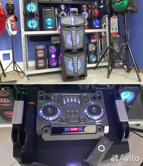 Монстр колонка 1200w Клубная Эквалайзер 125см 23кг