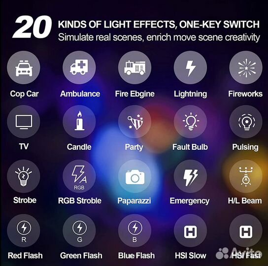 RGB светильник Btfoor 2500-9000K 3100 мА*ч