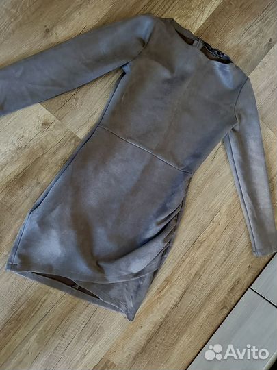 Платье замшевое 42