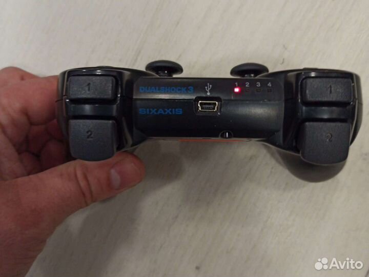 Черный оригинальный геймпад для Ps3