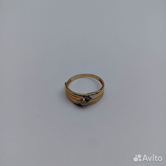 К28. Кольцо с бриллиантами,золото 585(id9092)