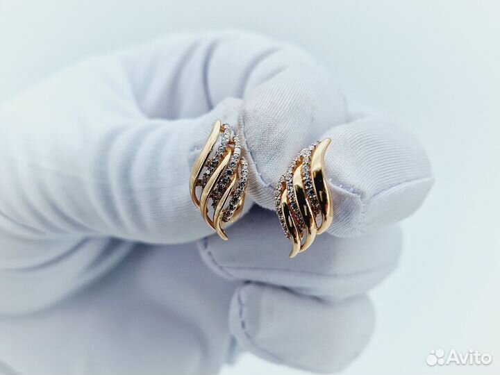 Золотые Серьги 585 пробы. Рассрочка