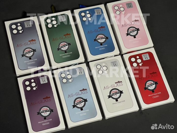 Чехол на iPhone MagSafe Ag Glass матовый