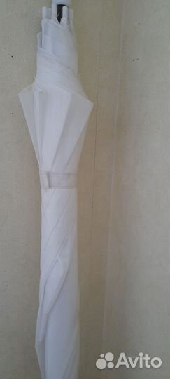 Зонтик трость белоснежно белый