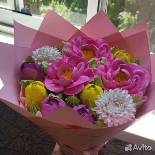 Букет из зефира. На день учителя