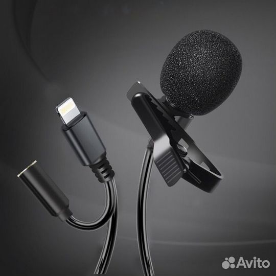 Микрофон петличный (петличка) для iPhone
