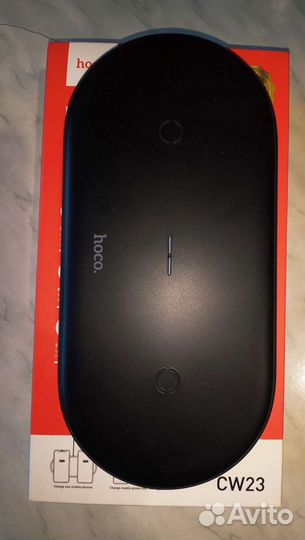 Беспроводное зарядное устройство hoco CW23, белое