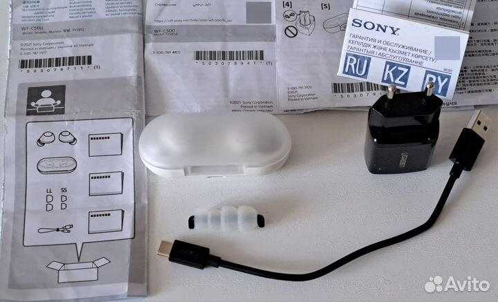 Беспроводные наушники sony,WF-C500