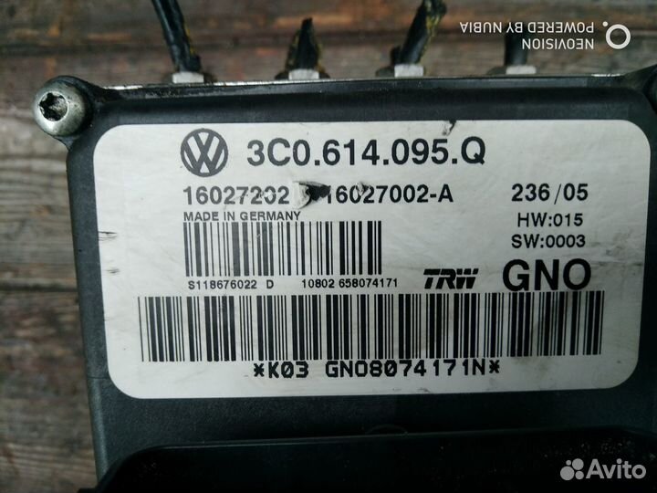 Блок abs Фольксваген Пассат Б6