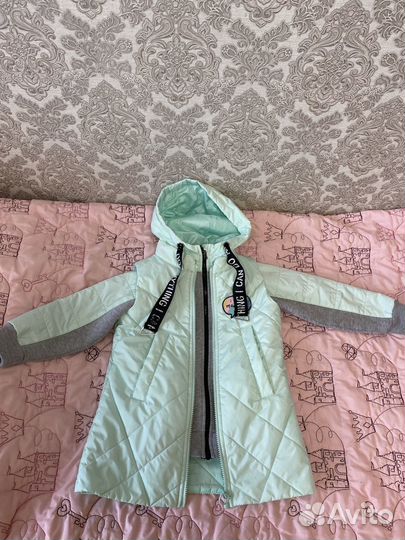 Кофта 3в1 с жилеткой для девочки