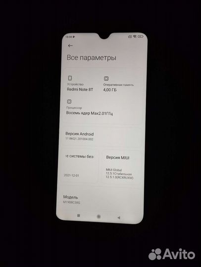 Xiaomi redmi note 8t 4 64gb