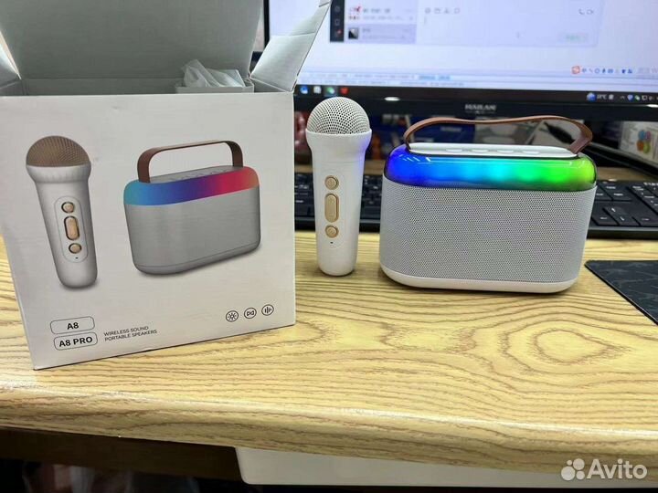 Караоке микрофон с колонками