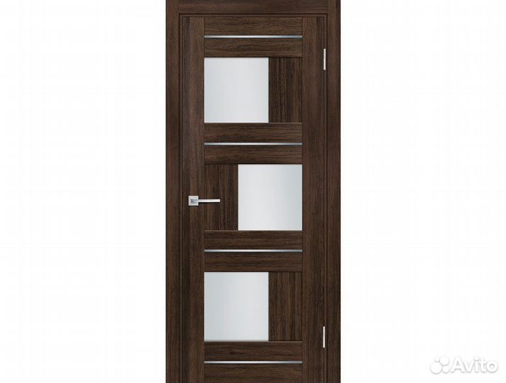 Дверь PSL-13 Сан-ремо шоколад со стеклом 200х60см