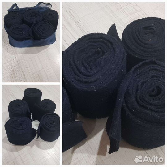 Бинты для лошади и щетки бу