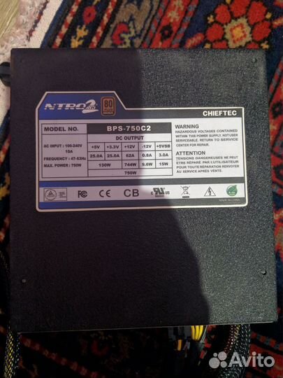 Блок питания Chieftec nitro 85+ Series 750W