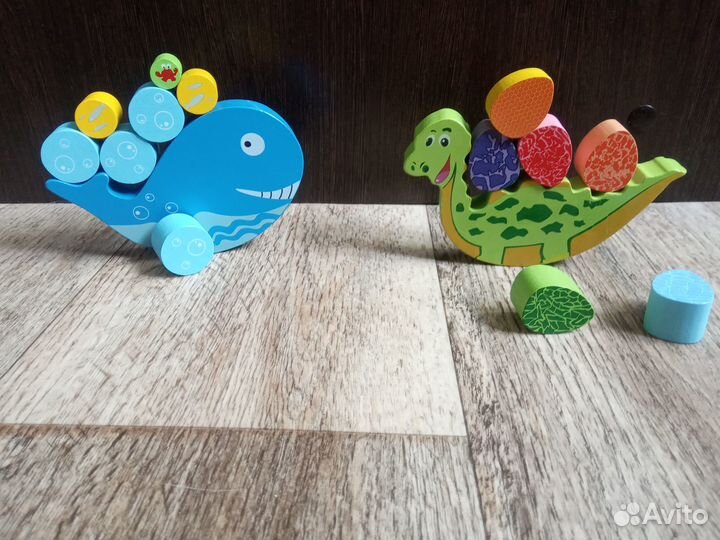 Балансир, развивающая игрушка из дерева