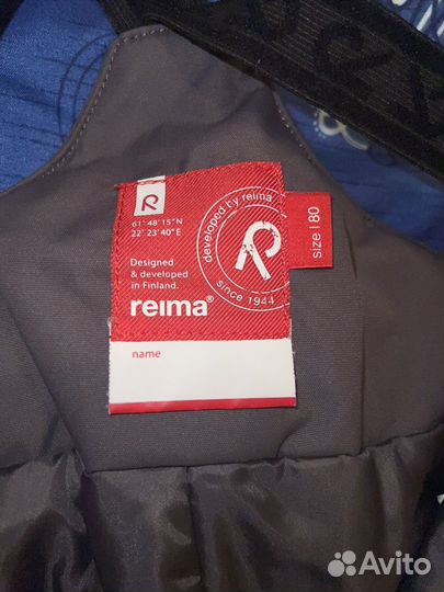 Зимние брюки для девочек reima 80