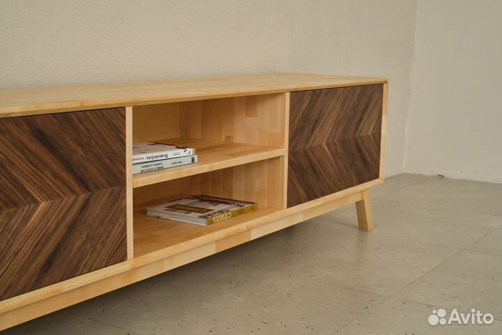 Тумба под тв Fusion 200х55х40 см из массива дерева