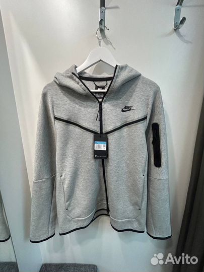 Кофта Nike Tech Fleece ориг серый