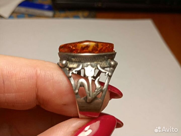 Кольцо серебряное. СССР