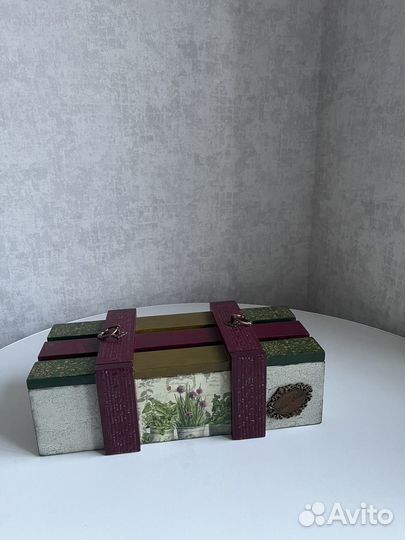 Ящик деревянный подарочный (ручная работа)
