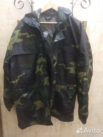 Камуфляжный костюм зеленый демисезон 52 размер