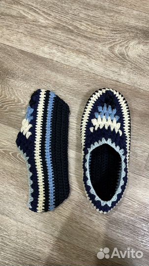 Тапочки-следки вязаные