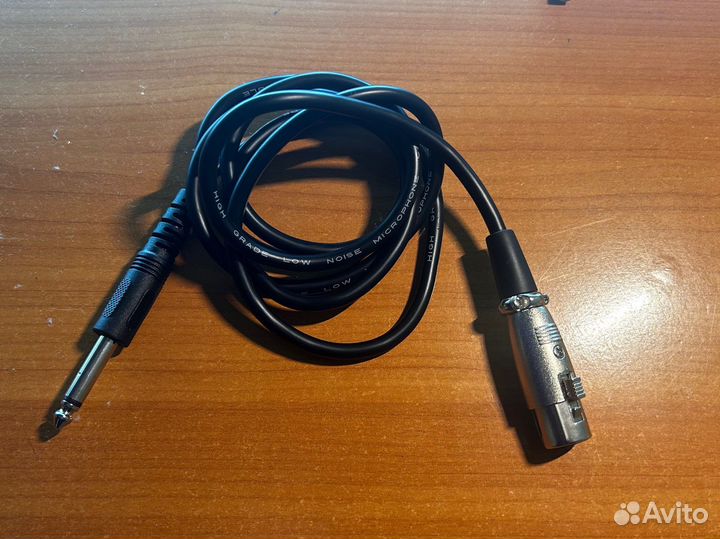 Кабель 6.5mm на XLR 1.5м