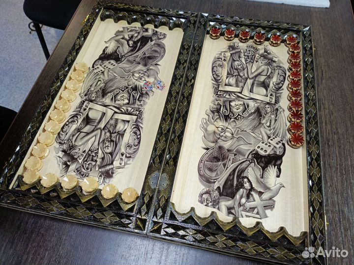 Нарды Лихие ручной работы