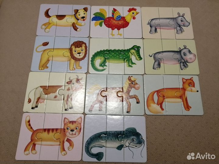 Развивающие карточки Зоопутаница,Время и календарь