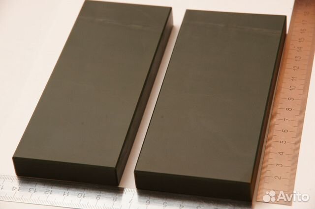 Яшма зелёная для тонкой заточки ножей, бритв