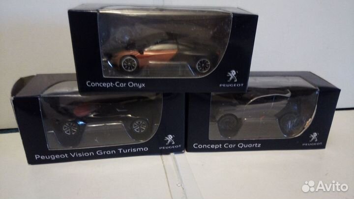 Модели Peugeot 3 штуки (norev) цена за 1 шт