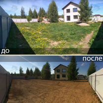 Вспашка земли, фрезерование, газон под ключ, Зеленоград