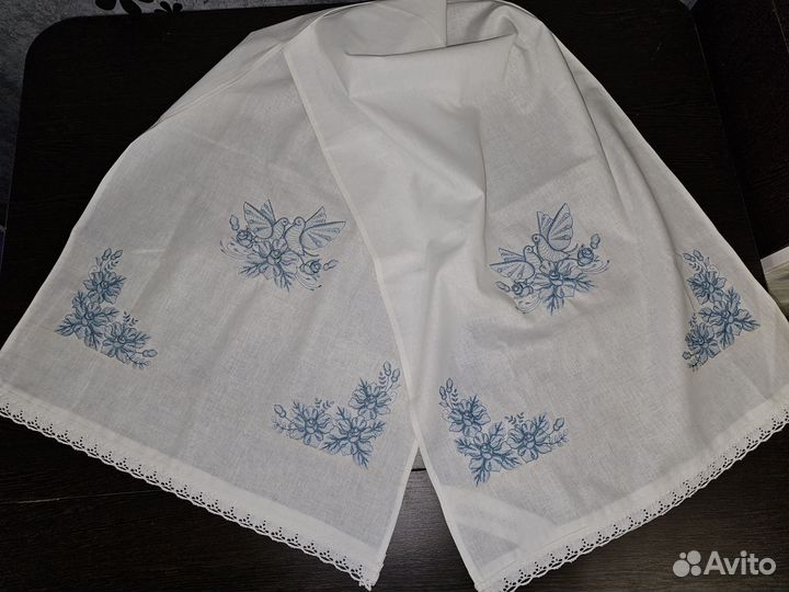 Свадебный рушник льняной/ Венчальный