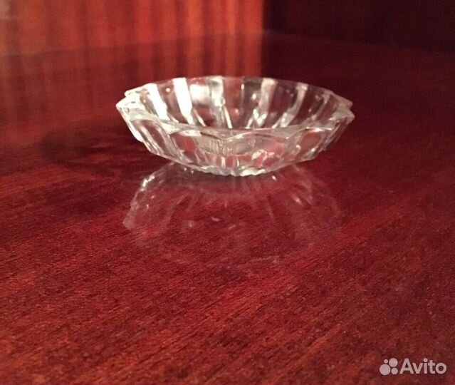 Сервировочные розетки хрустальные, ва для фруктов