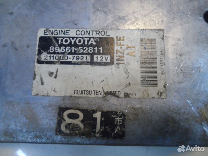 Блок управления двс Toyota bB