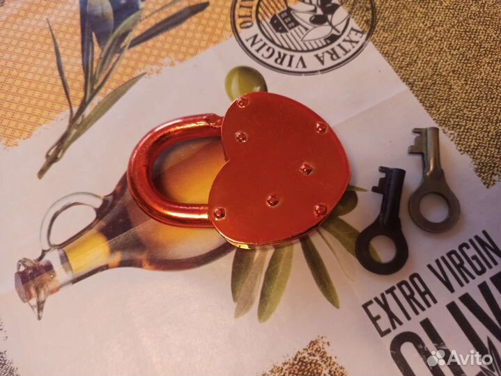 Замок навесной оранжевый блеск