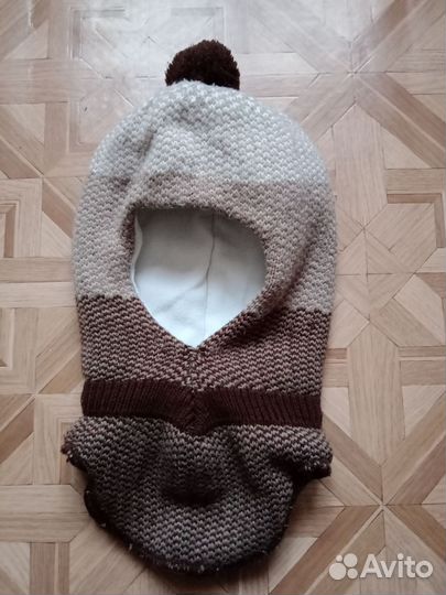 Шапка шлем зимний на 2-3 года
