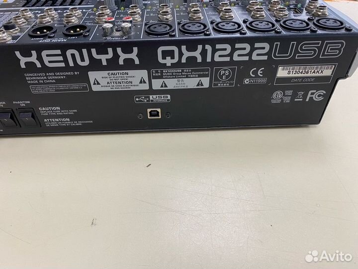 Микшерный пульт behringer Xenyx QX1222 (Дбр)