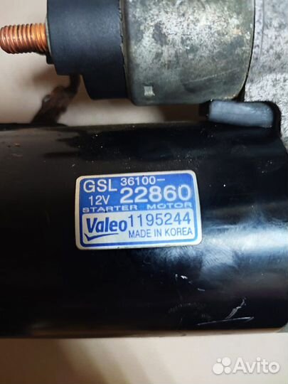 Стартер hyundai Getz. accent