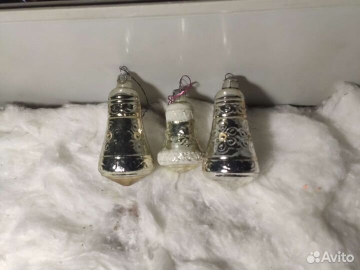 Ёлочная игрушка СССР колокол