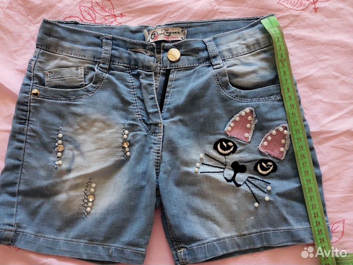Джинсовые шорты на девочку
