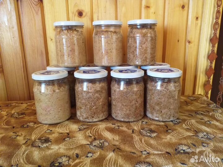 Тушенка домашняя, каши с мясом