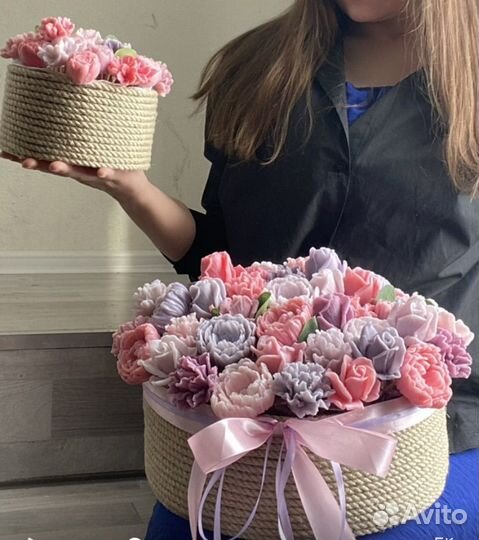 Букет цветов из мыла