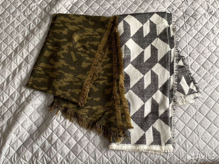 Шарф плед как новый