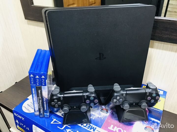 Sony PS4 Slim 1tb +Топовый комплект