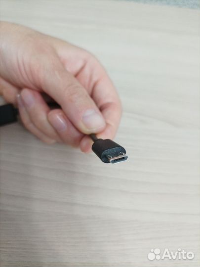 Кабель зарядный USB/micro USB, 11 см, цвет черный