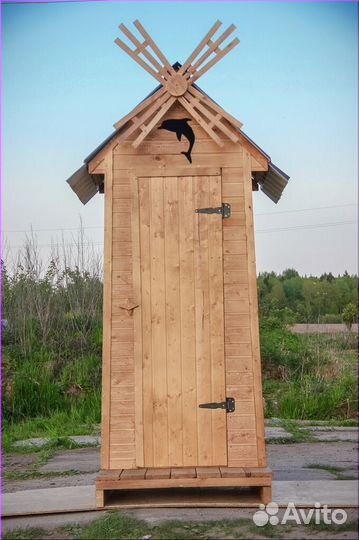 Дачный туалет деревянный