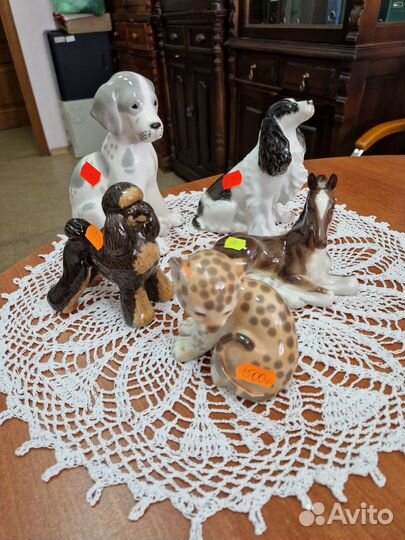Фарфоровые статуэтки животных
